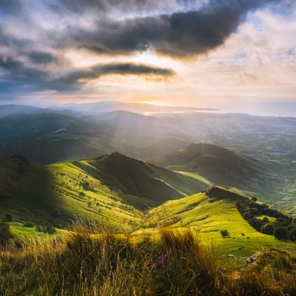 Depuis le sommet de La Rune, Pays Basque